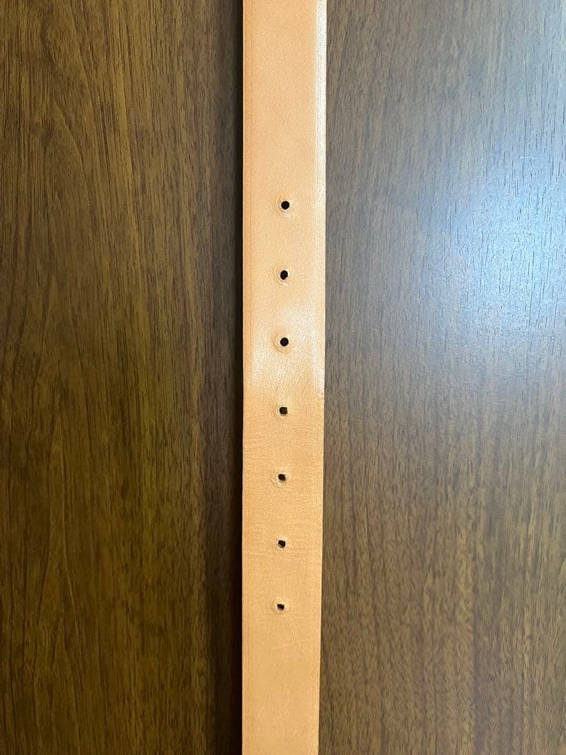 【美品】ETRE TOKYO ブラスバックルレザーベルト ベージュ