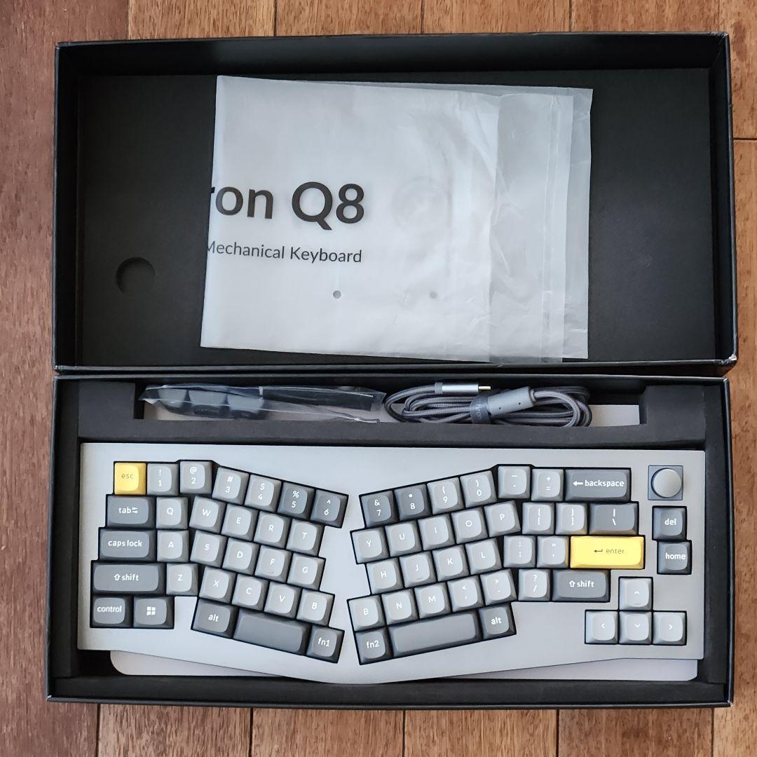 【美品 パームレスト付き】Keychron Q8 Knob Version 赤軸