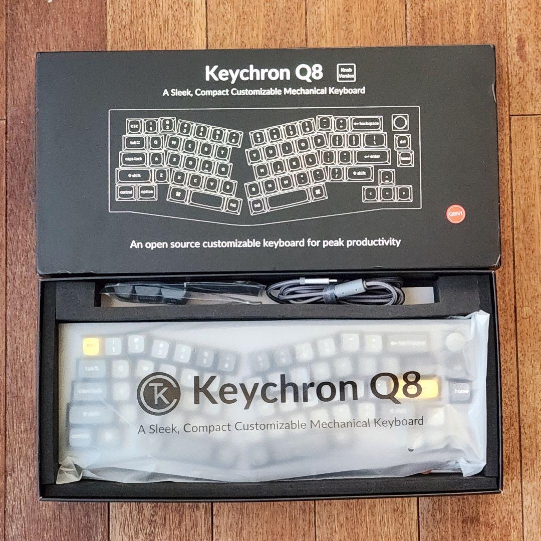 【美品 パームレスト付き】Keychron Q8 Knob Version 赤軸