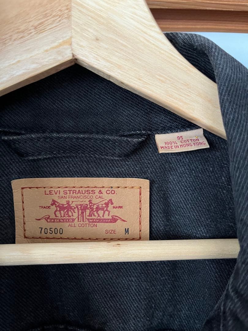 Levi's 70500 ブラック デニムジャケット M 黒 Gジャン