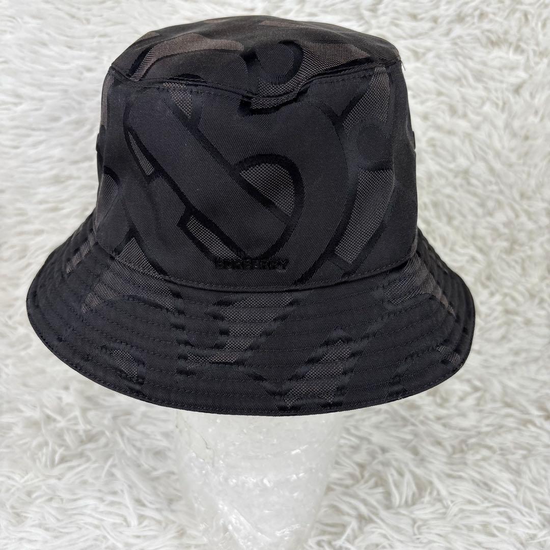 Burberry バーバリー TB柄 バケットハット ブラック Lサイズ