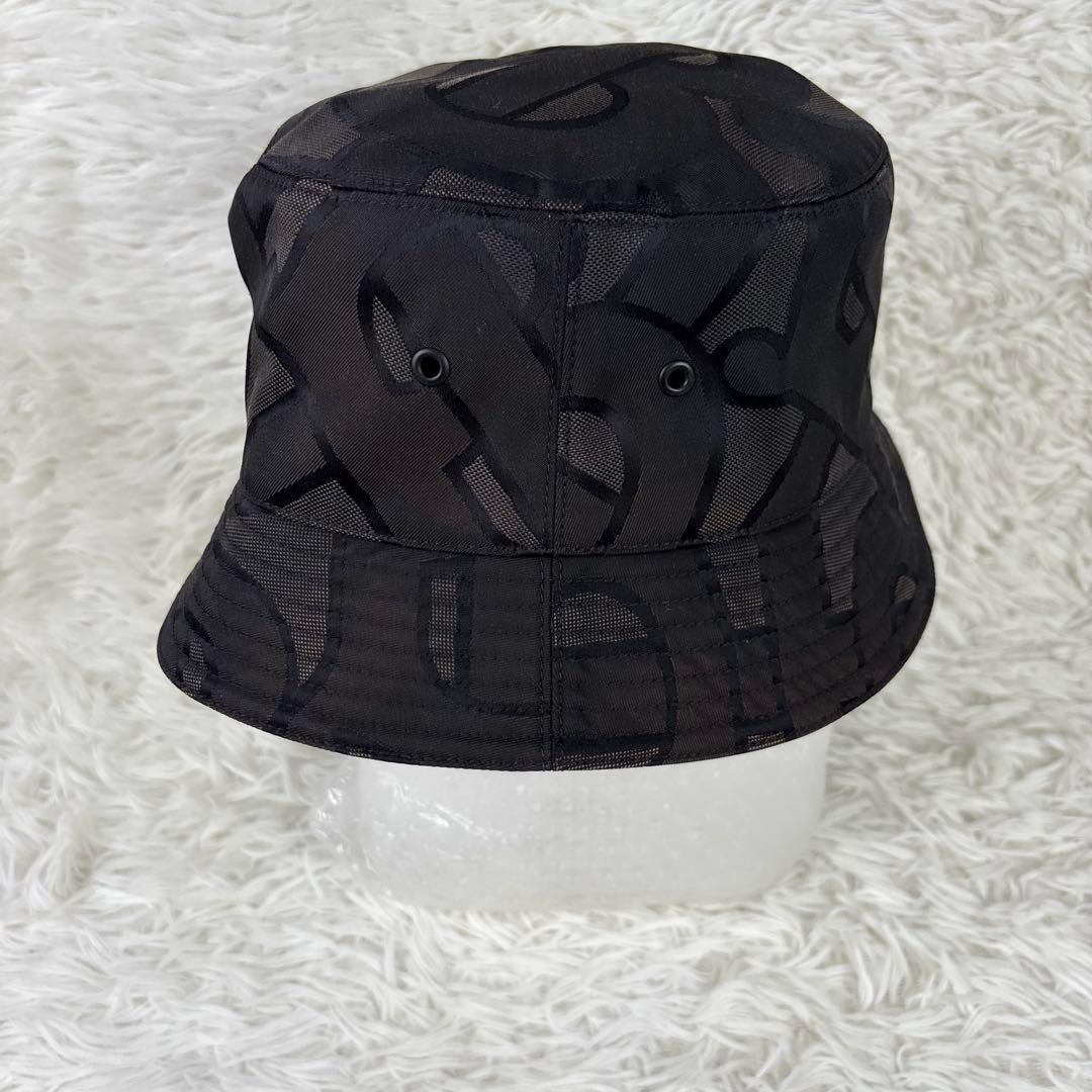 Burberry バーバリー TB柄 バケットハット ブラック Lサイズ