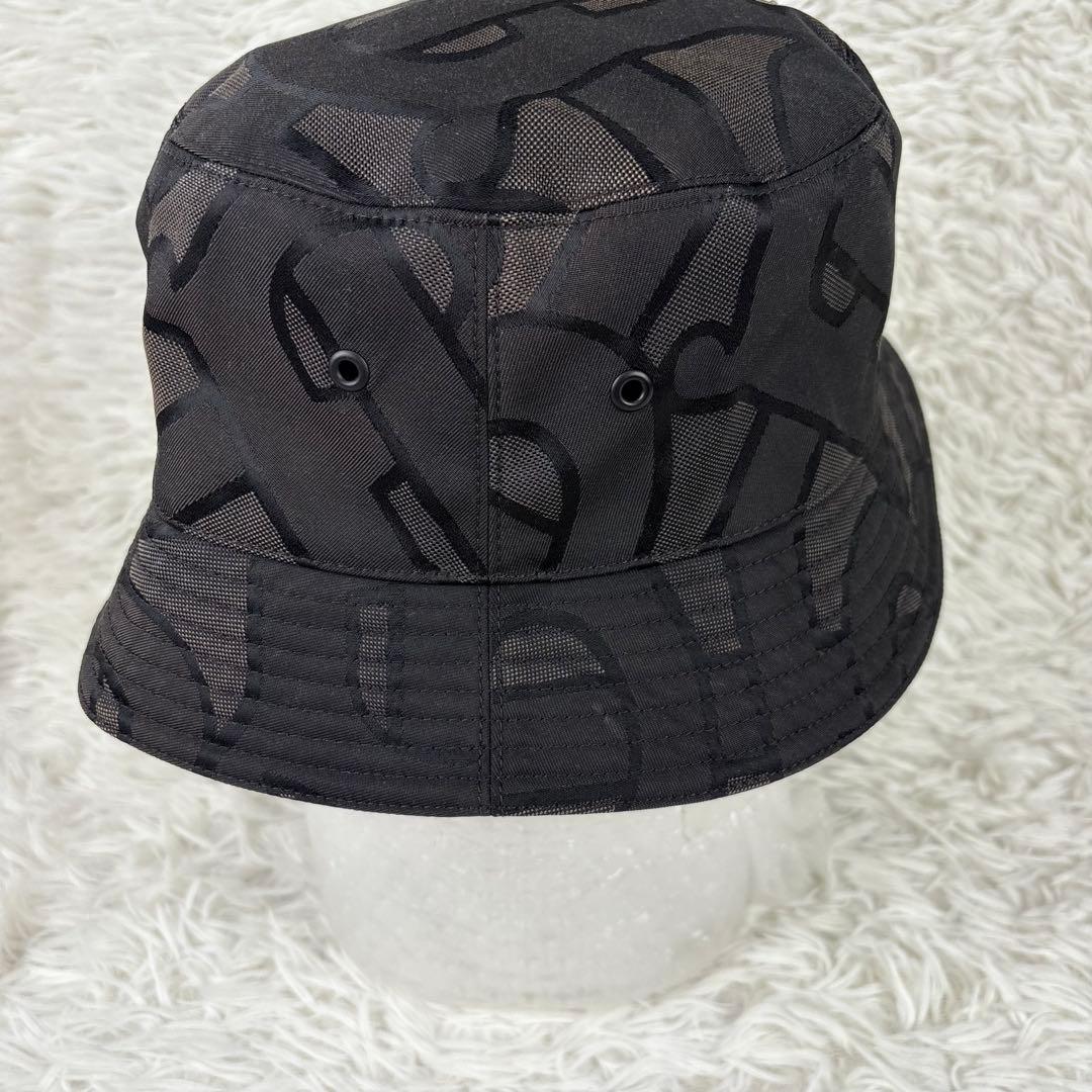 Burberry バーバリー TB柄 バケットハット ブラック Lサイズ