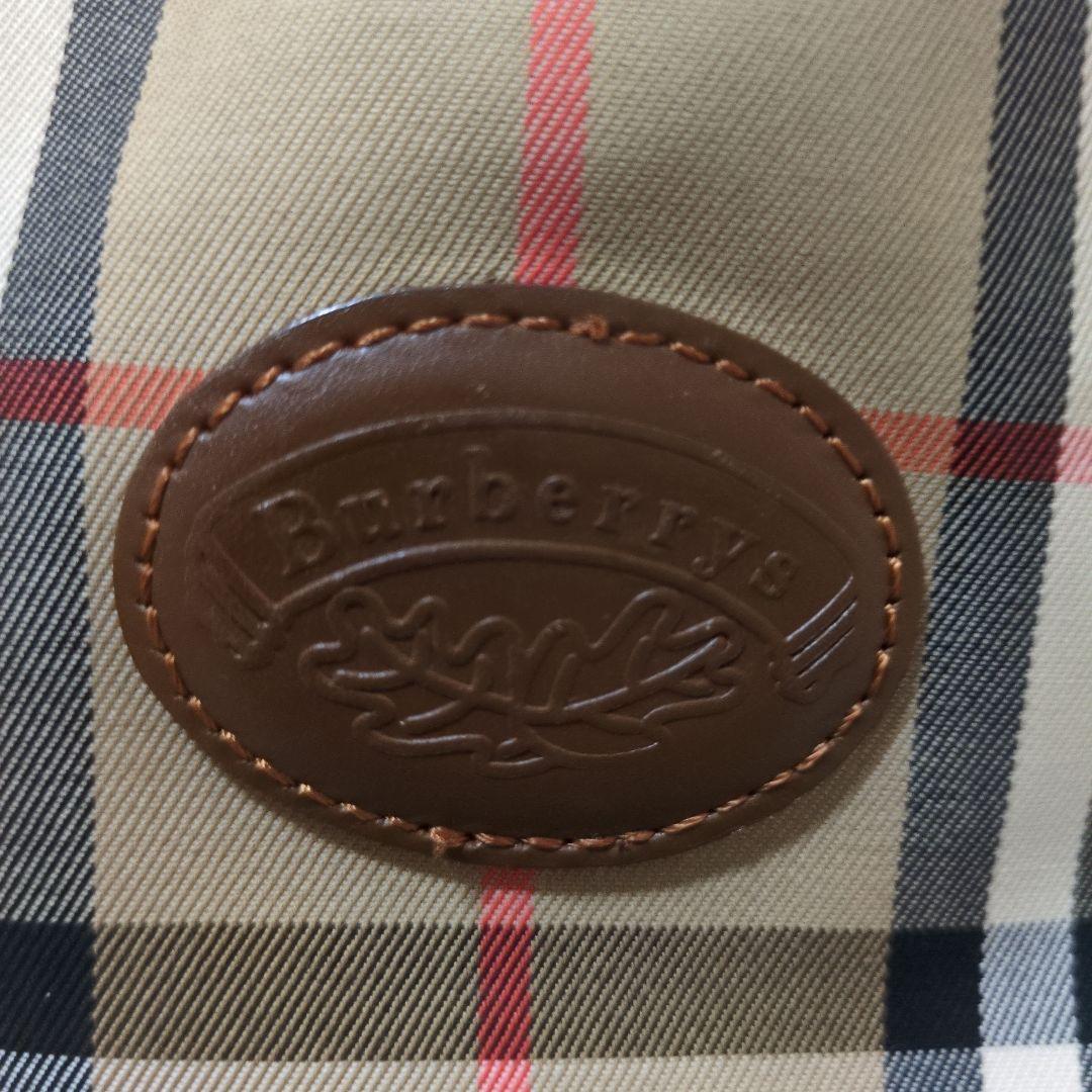 希少　月桂樹ロゴ　バーバリーキャンバスショルダーバッグノバチェックシャドーホース