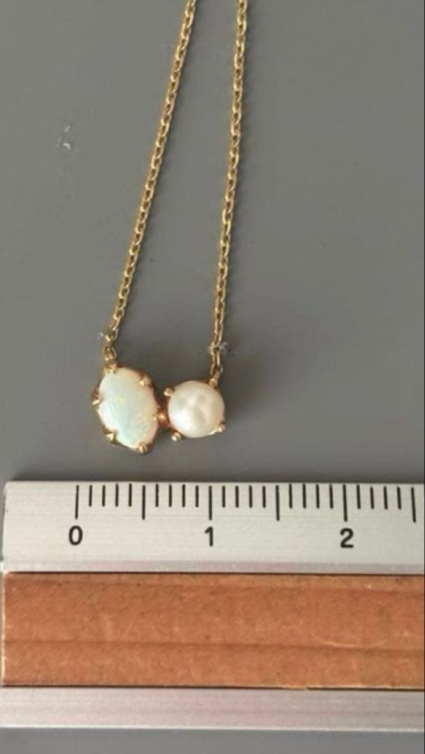 美品　ete オパール　ネックレス　k10 アガット　ノジェス　4℃ エステール