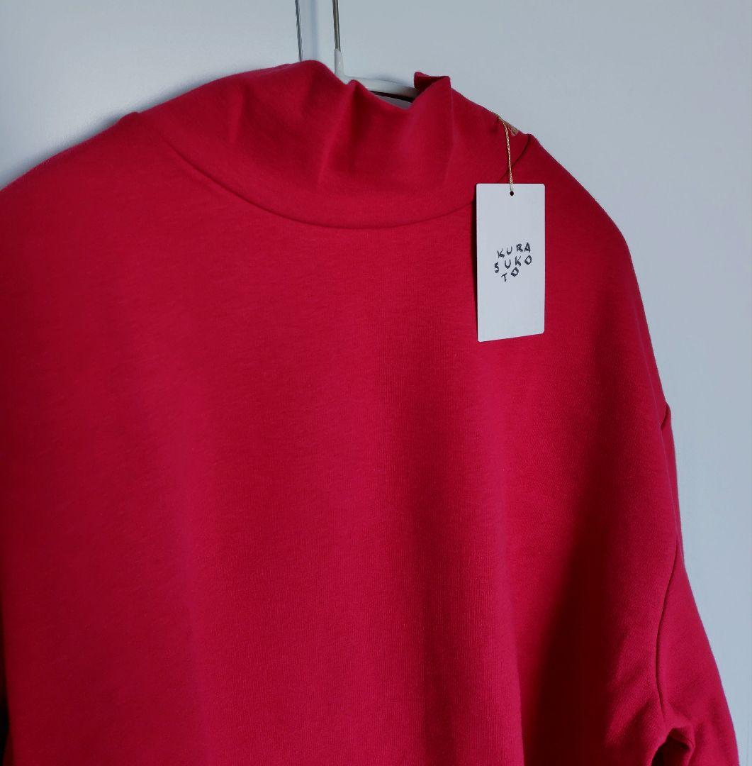 くらすこと+to 大人の定番ハイネック レッド 赤 2025今期