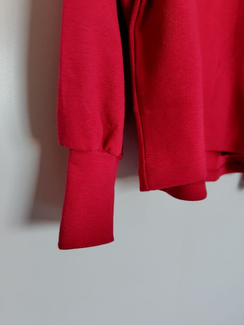 くらすこと+to 大人の定番ハイネック レッド 赤 2025今期