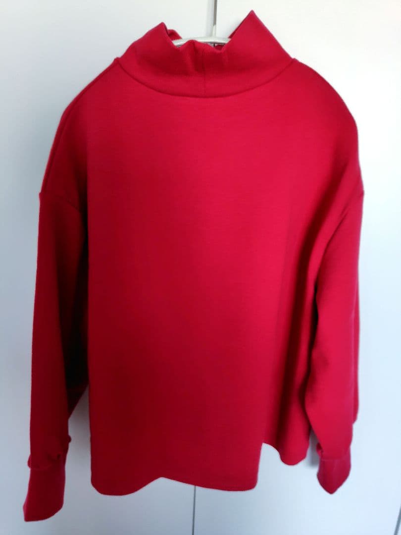 くらすこと+to 大人の定番ハイネック レッド 赤 2025今期