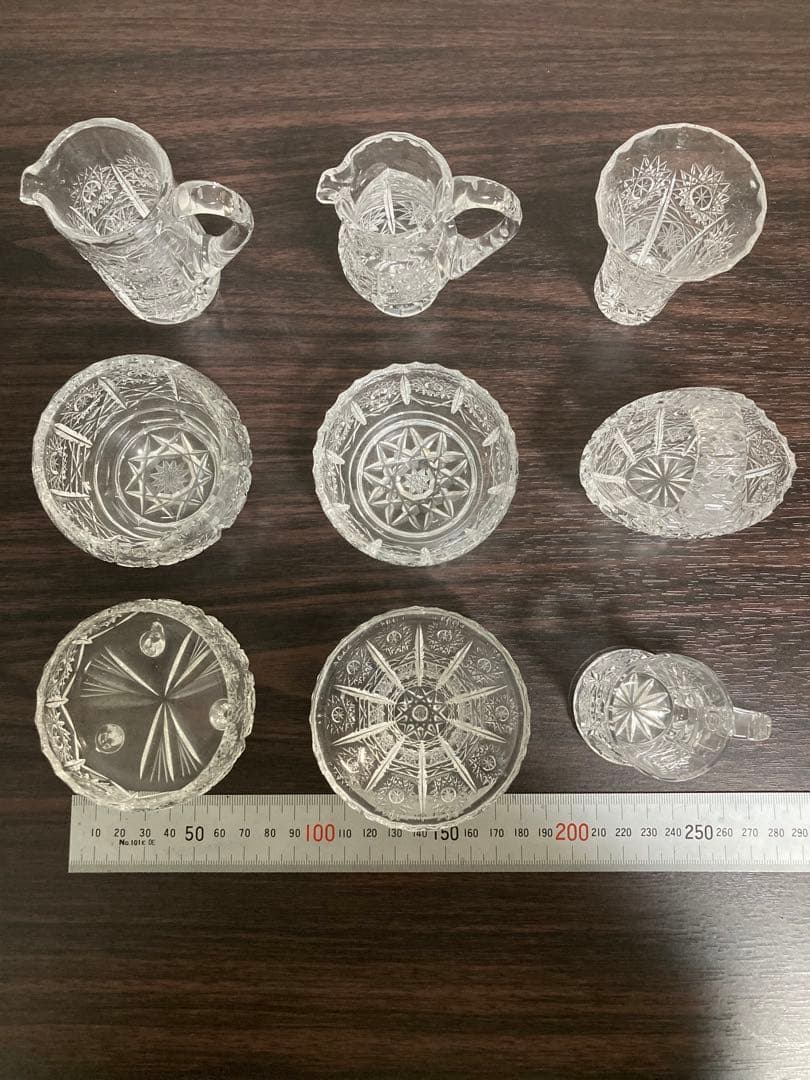 チェコ　ボヘミアクリスタル　ミニチュア