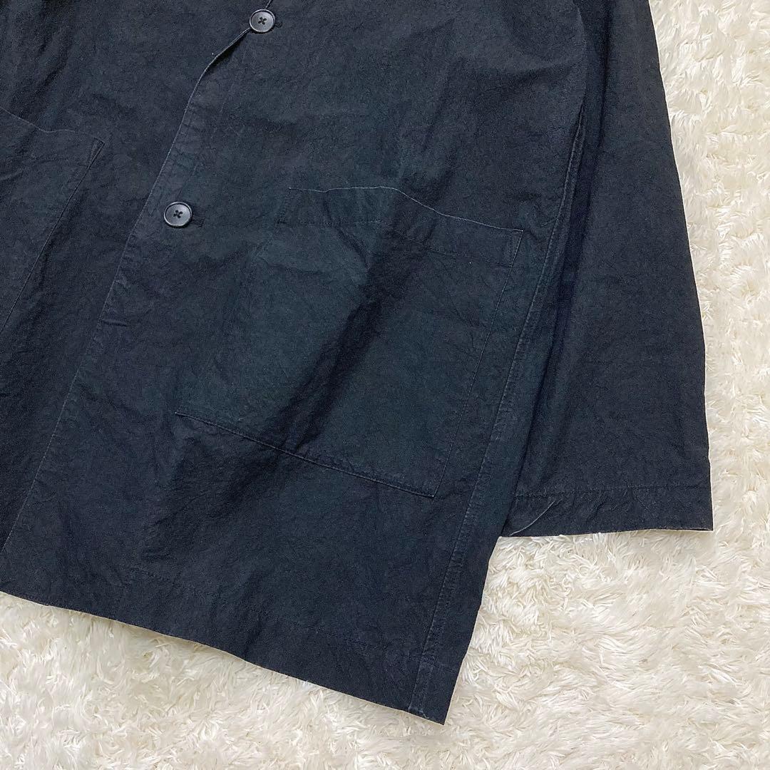 2025 かぐれ コットンテーラードジャケット ユニセックス 黒 2