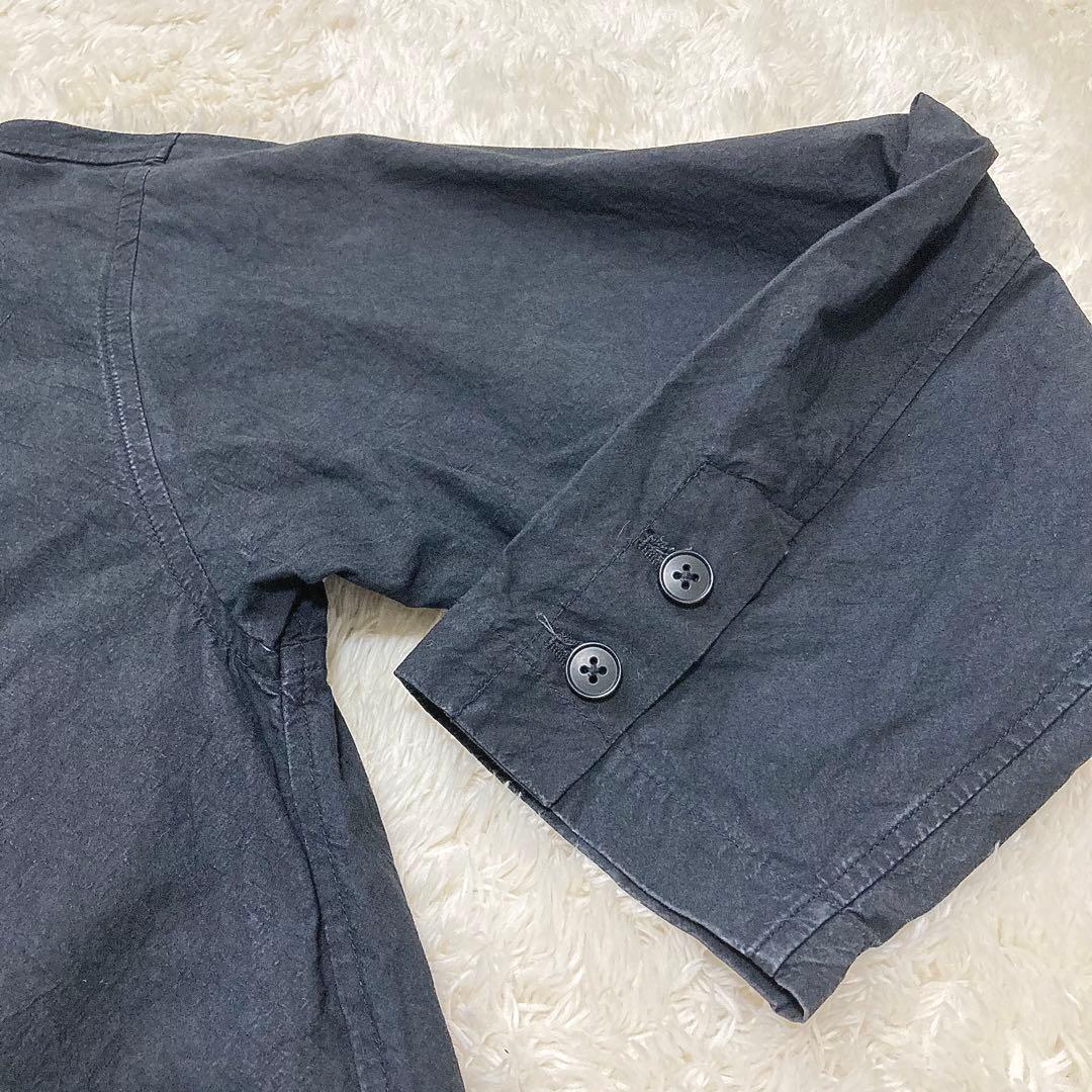 2025 かぐれ コットンテーラードジャケット ユニセックス 黒 2