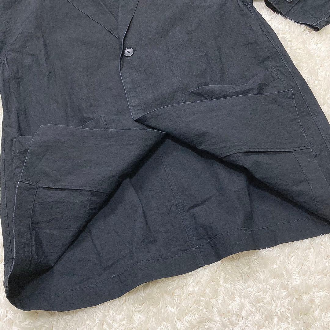 2025 かぐれ コットンテーラードジャケット ユニセックス 黒 2