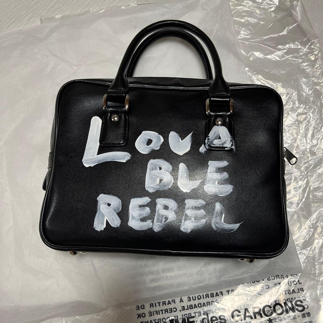 コムデギャルソンガール　ハンドペイントバッグ