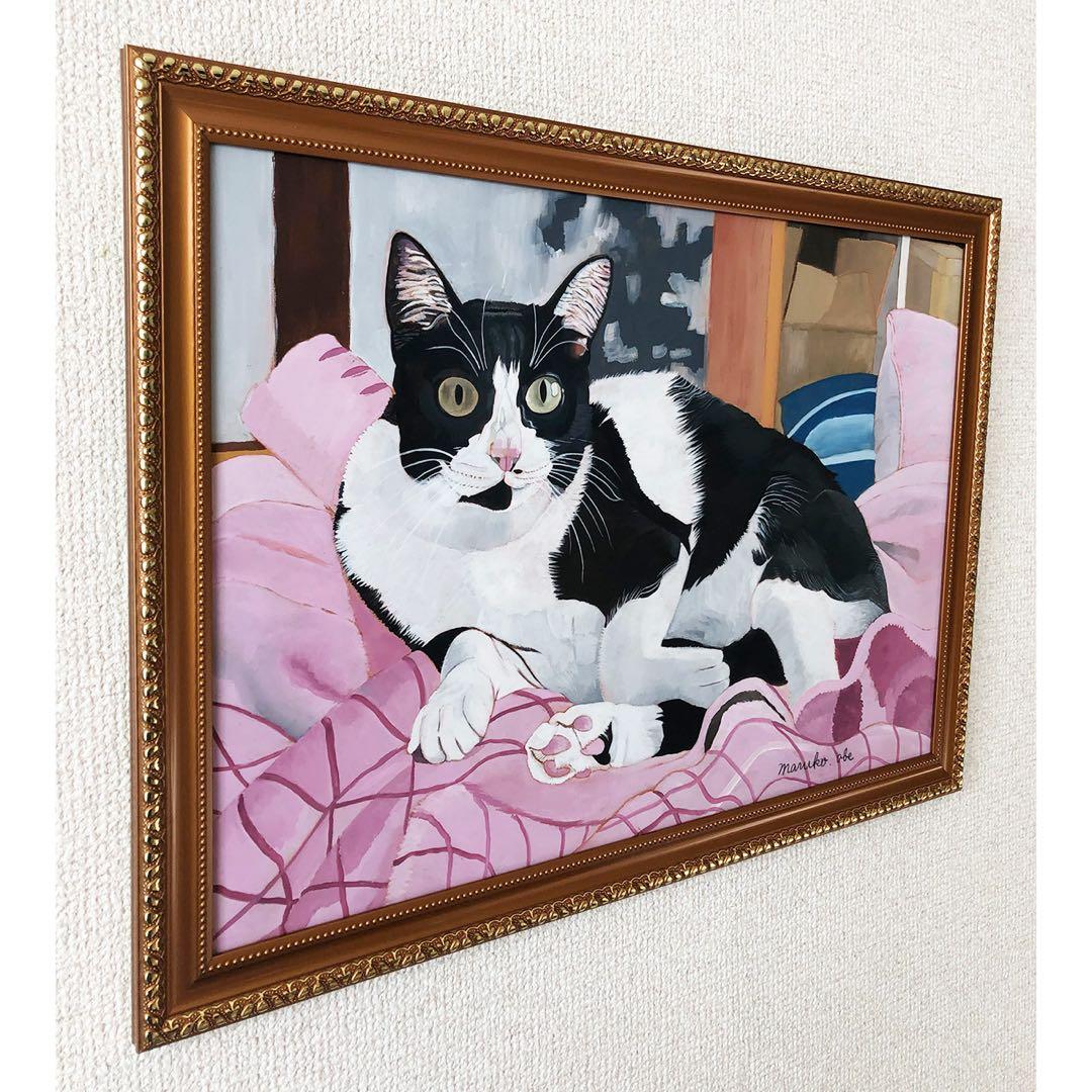 原画「ウメ12」《＋猫イラスト３枚無料プレゼント！》