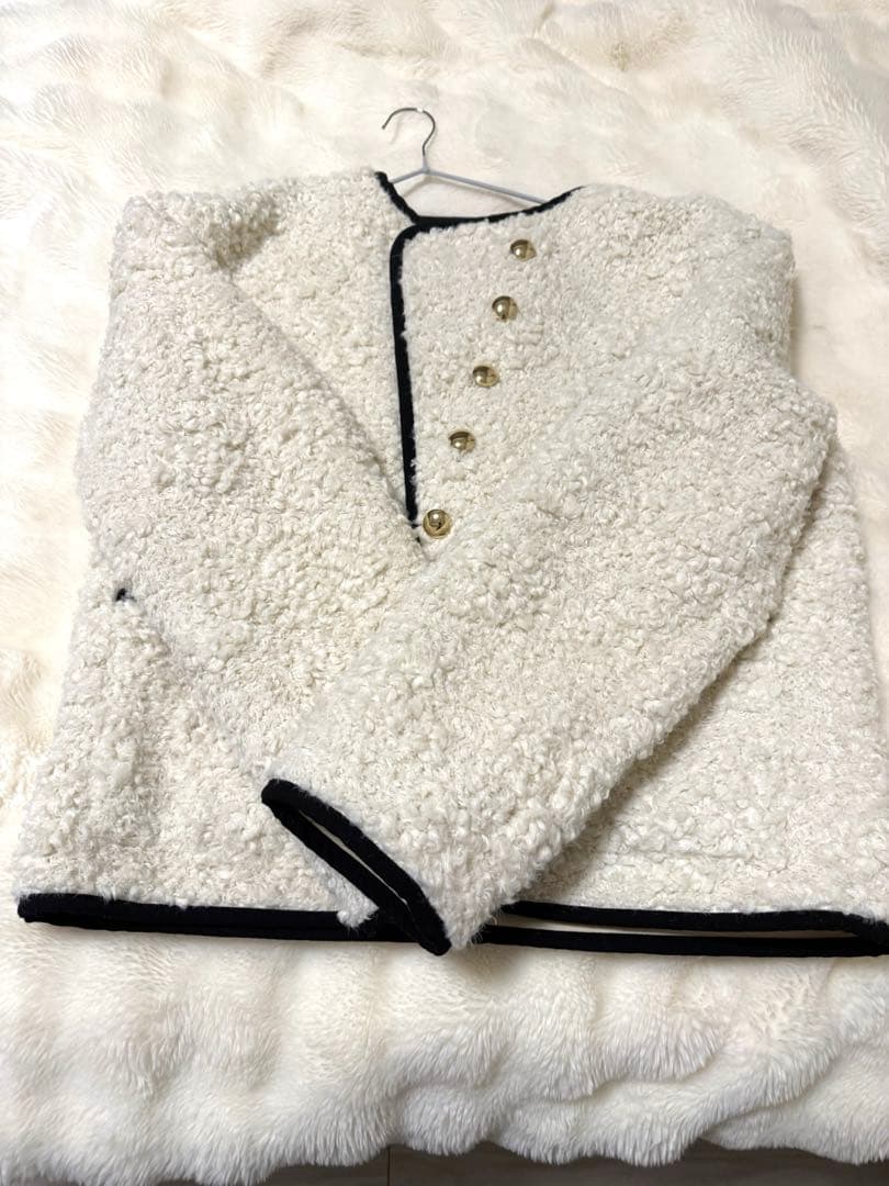 anuans ECOPELパイピングボアジャケット