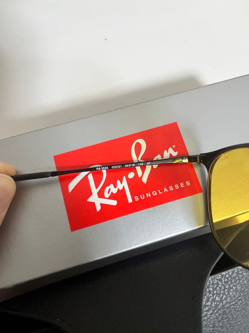 Ray-Ban イエロー サングラス ORB3539 S:54