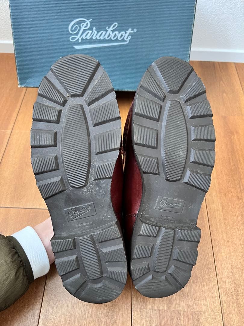 パラブーツ　ミカエル　フォック　41.5 マロン アザラシ　ブラウン　ファー　箱