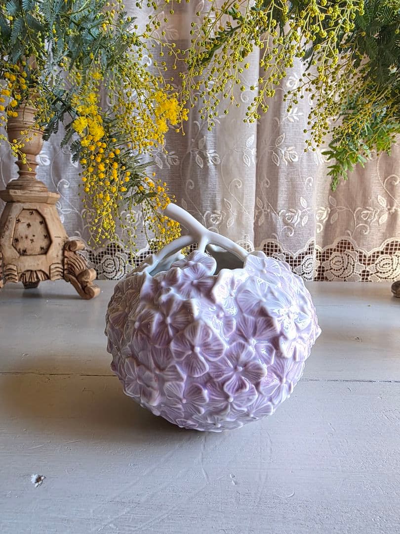   ロイヤルコペンハーゲン 花器　ライラック色