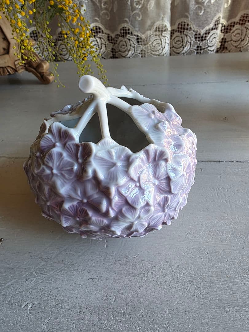   ロイヤルコペンハーゲン 花器　ライラック色