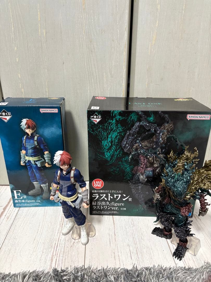 ヒロアカ 一番くじ ラストワン賞 黒デク E賞 轟焦凍 アクスタなどのおまけ付き