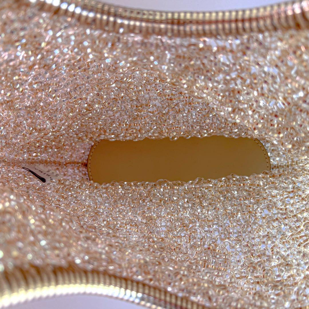 【美品】ANTEPRIMA　ワイヤーバッグ　ハンドバッグ　ゴールド　チャーム