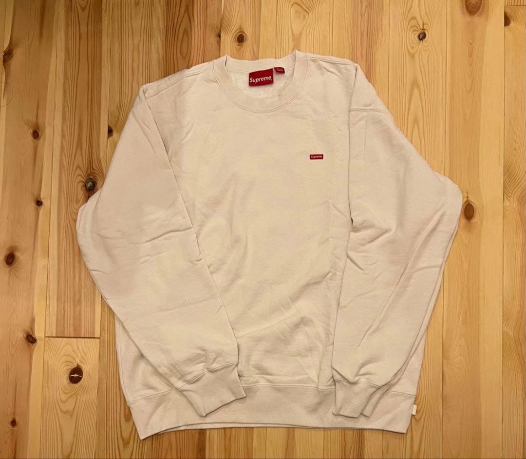 トップス supreme small box crewneck L natural