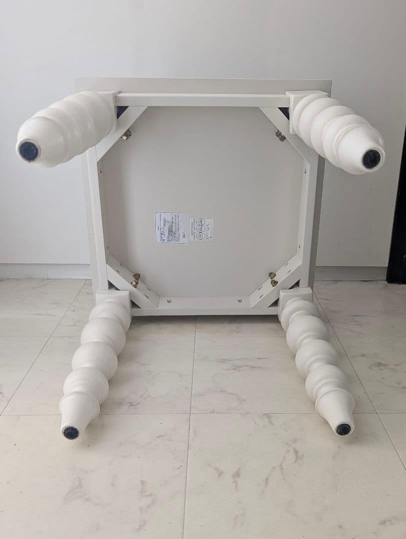 USED フレンチアンティークデザイン ミニ サイドテーブル マットホワイト