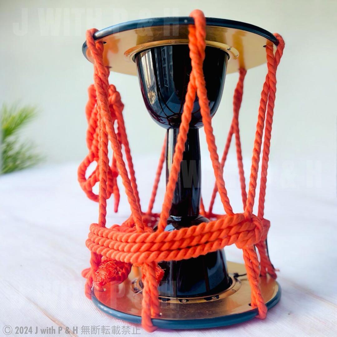 【宮本卯之助商店製】小鼓 合成皮革製小鼓 小鼓仕服つき 展示中古美品