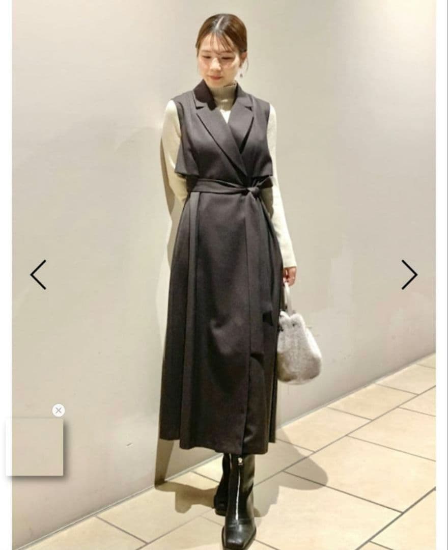 FRAY ID フレイ アイディー ラペルテーラードワンピース