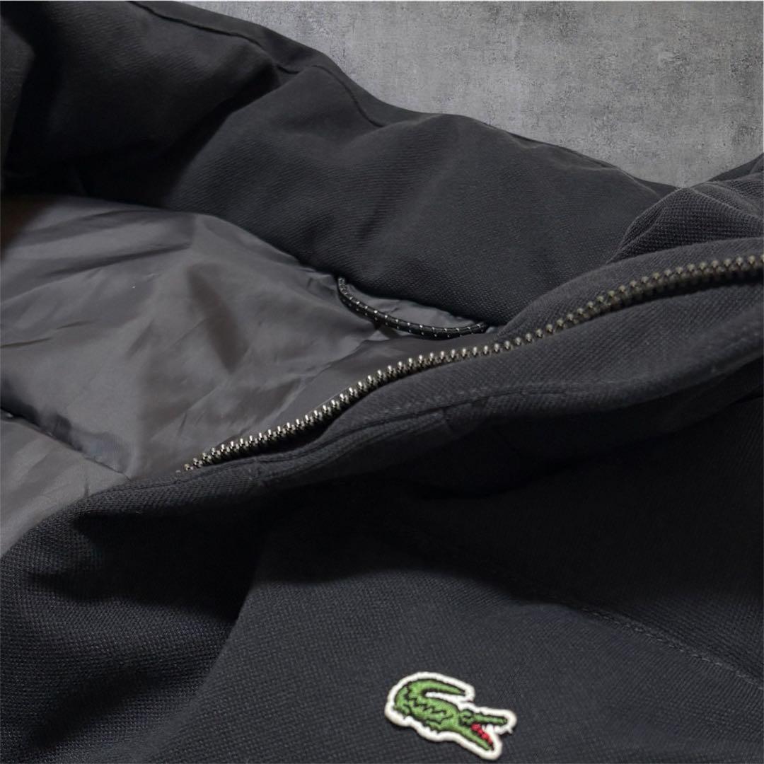 【未使用級✨】ラコステ ピケ ダウンベスト BH350EL 鹿の子 黒 FR48