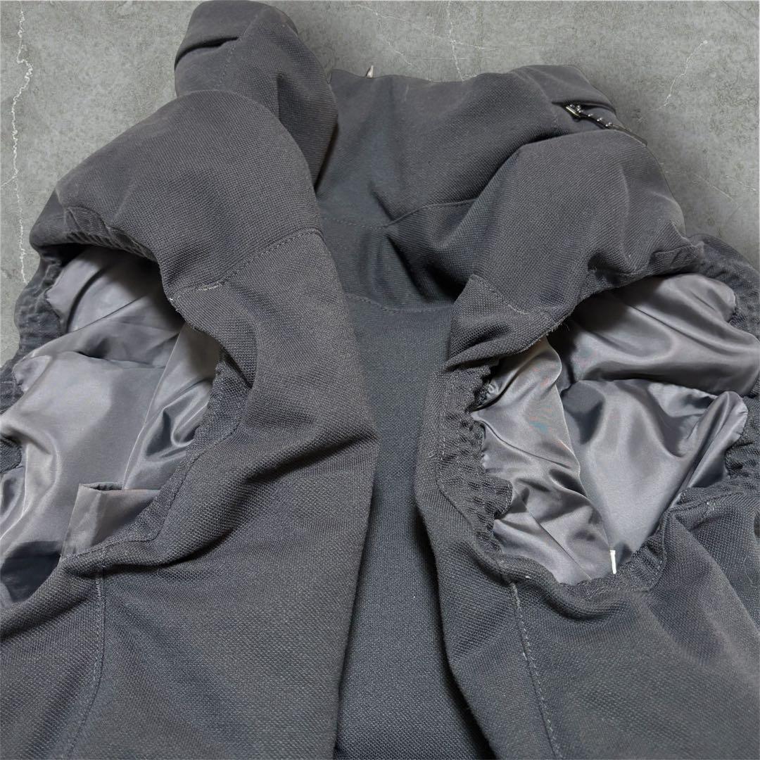 【未使用級✨】ラコステ ピケ ダウンベスト BH350EL 鹿の子 黒 FR48