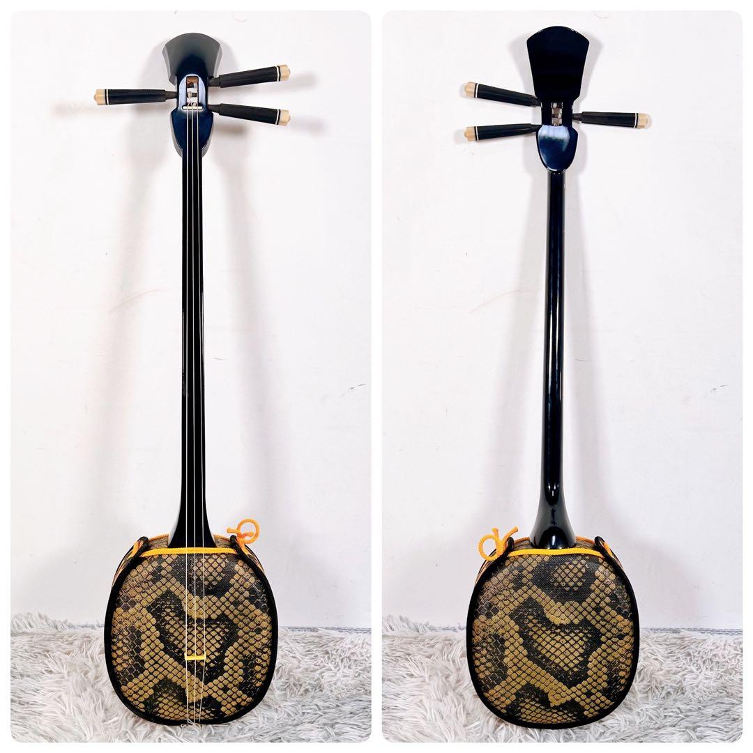 【良品】沖縄三線 三味線　人工　初心者オススメ ケース付