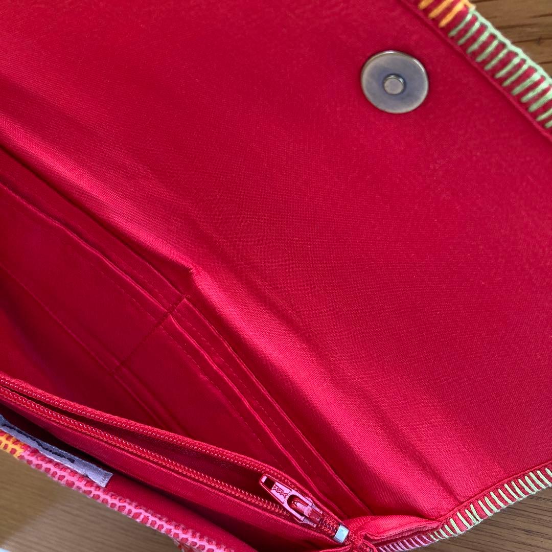 【未使用】バーンロムサイ 古布長財布 刺繍 タイ チェンマイ banromsai