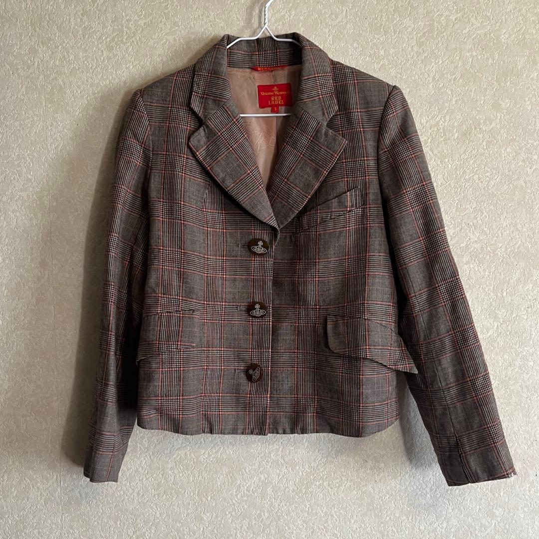 ヴィヴィアン　チェック　ジャケット