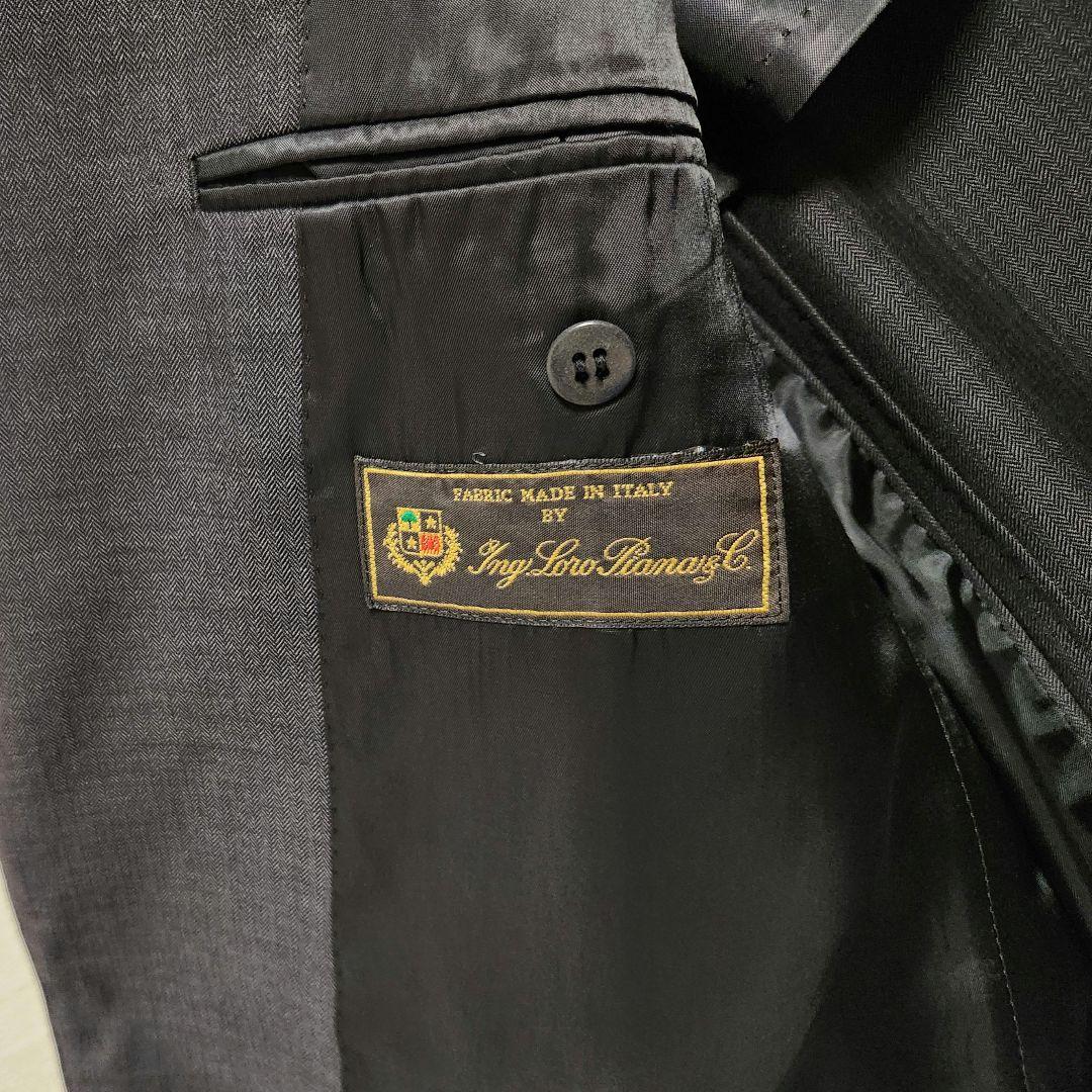 ダーバン　ロロピアーナ　メンズ　スーツ　セットアップ　グレー　シャドーストライプ