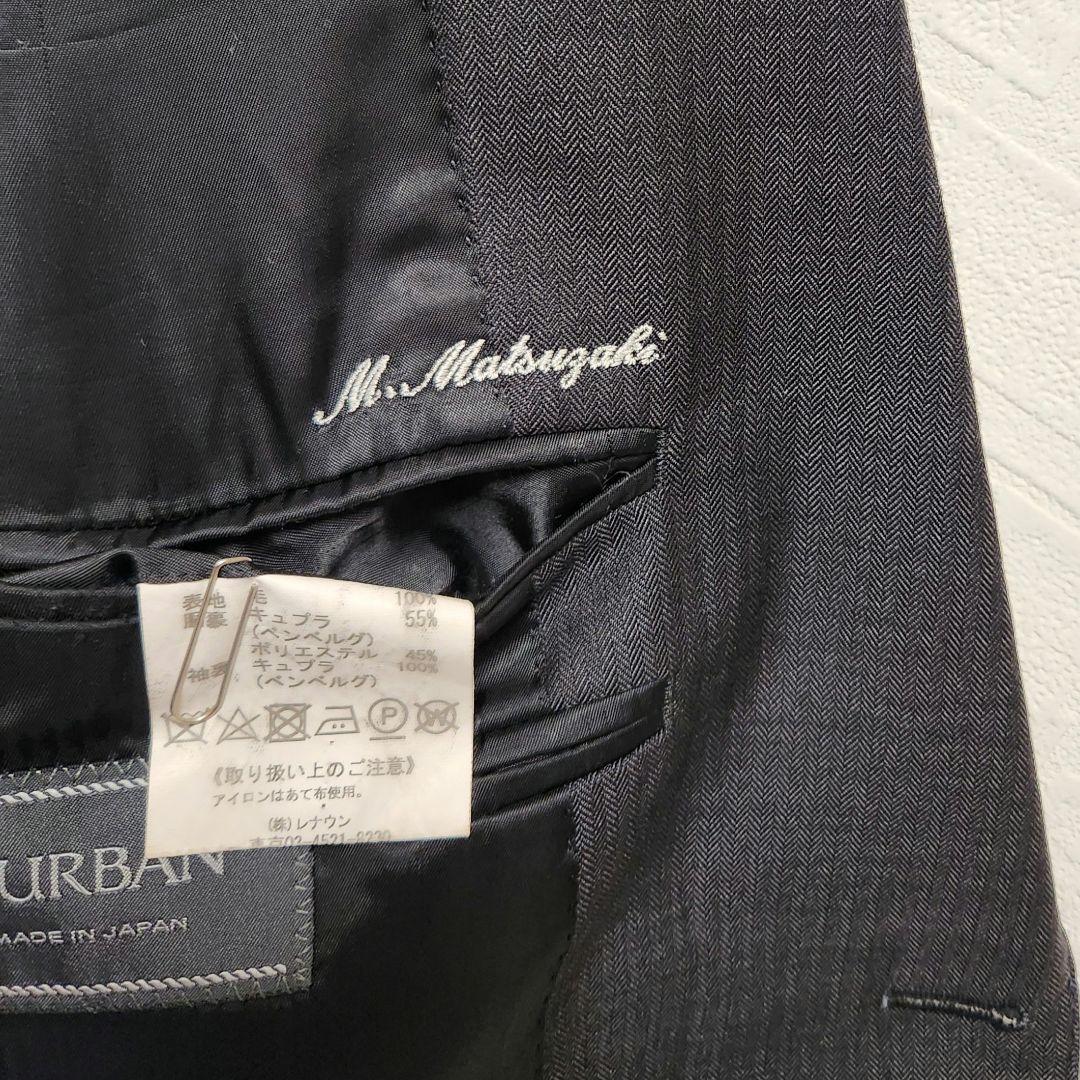 ダーバン　ロロピアーナ　メンズ　スーツ　セットアップ　グレー　シャドーストライプ