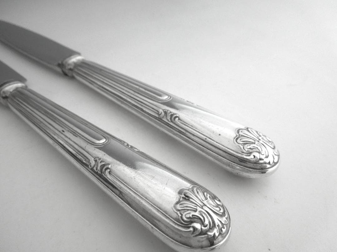 クリストフル シルバーナイフ 2本 Christofle　純銀