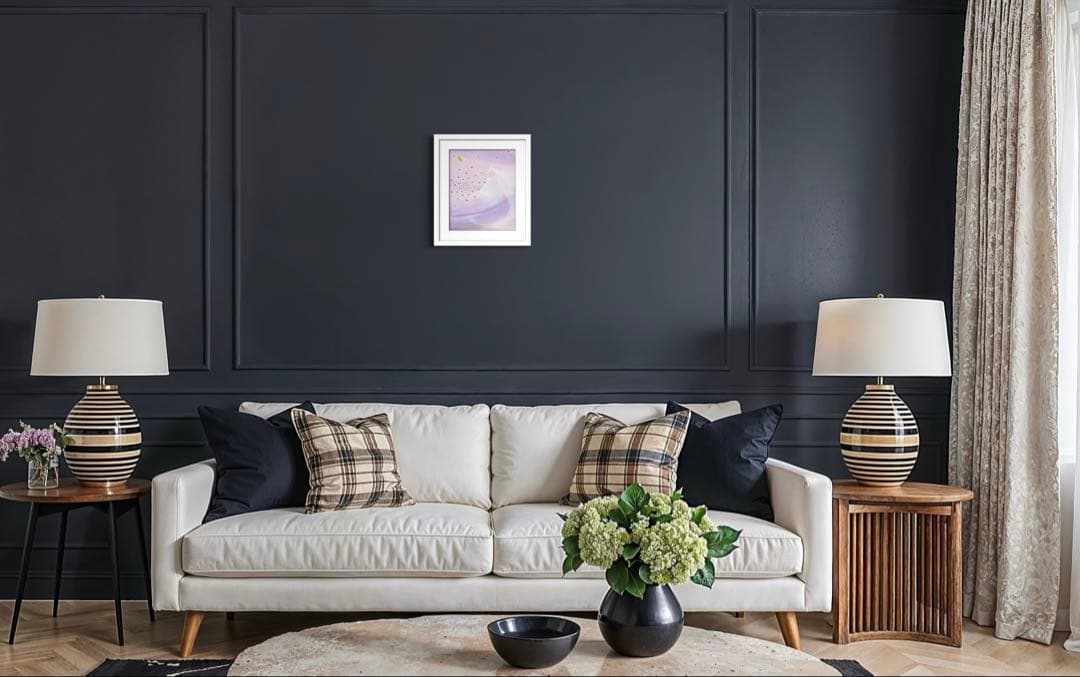 開運絵画　守護白龍神様　生命の木　赤富士