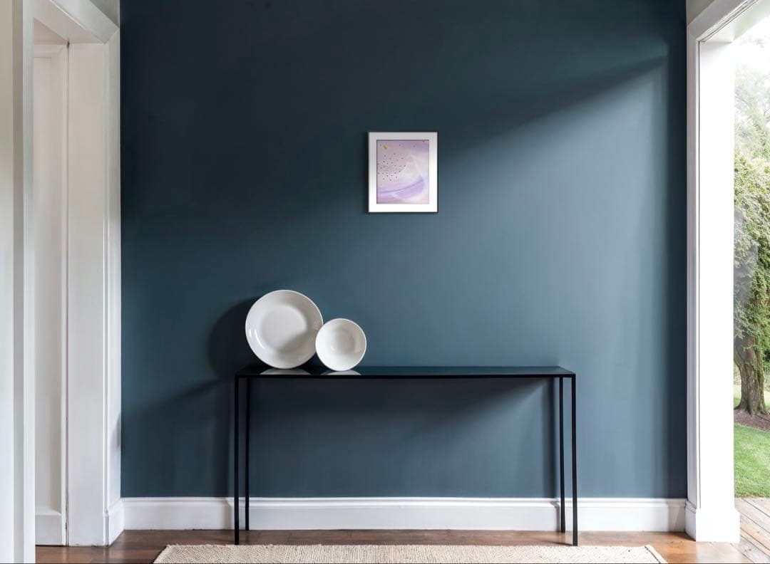 開運絵画　守護白龍神様　生命の木　赤富士