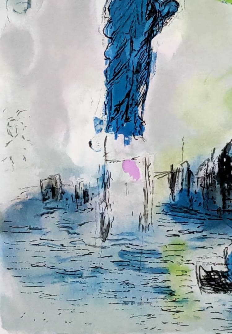 シャガール リトグラフ『自由の女神』ニューヨーク アートエキスポ 大型ポスター