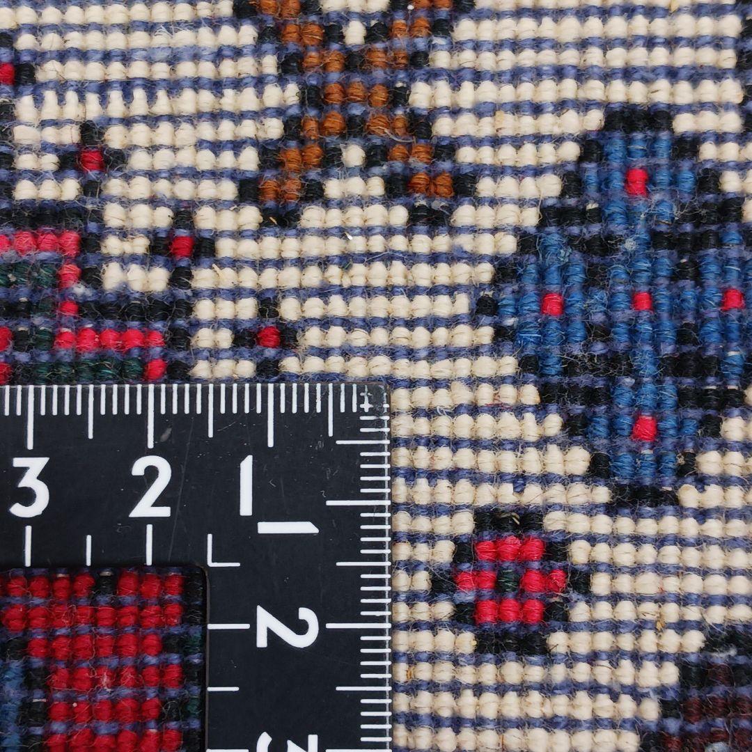 Y1726 ペルシャ絨毯 イラン ウール 手織り105×68㎝ マット