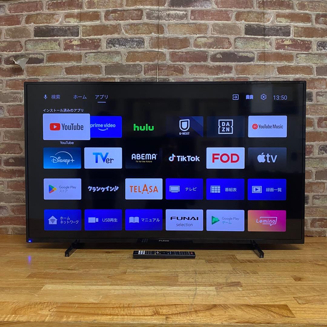フナイ 50V型 4K 液晶テレビ Android TV FL-50U3330