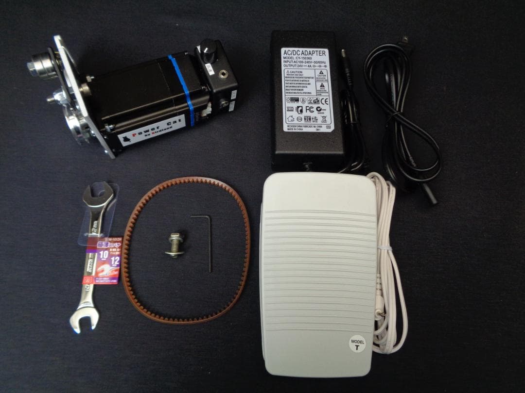 超強力 ミシンモーター 小型DCモーター 新型パワーキャット 極低速〜中速 強力