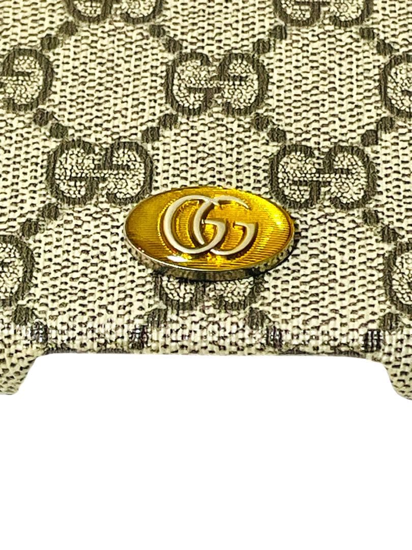 極美品☆グッチ モバイルケース GG シマ iPhone13 Pro