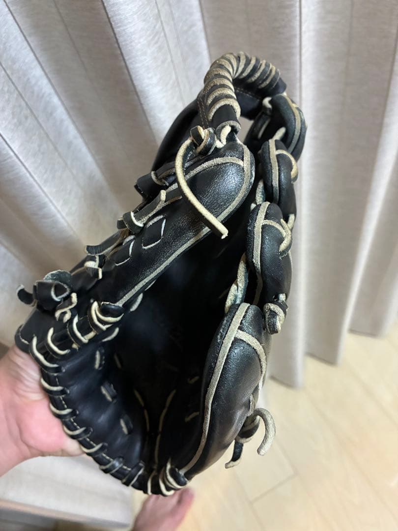 Mizuno グローバルエリート 軟式グローブ 黒(少年野球用)