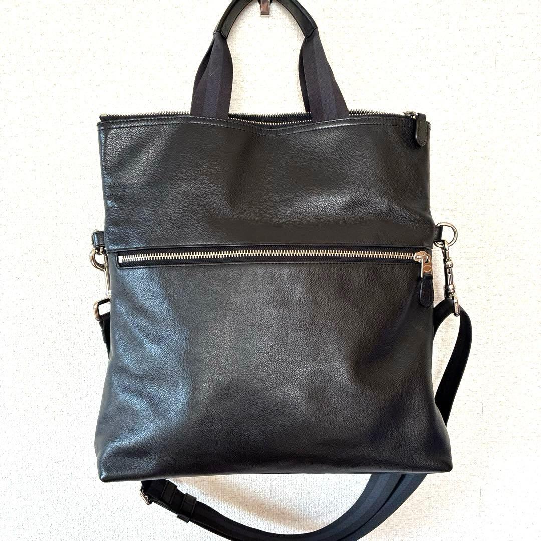 COACH ショルダーバッグ 2way チャールズ フォルドオーバー極美品