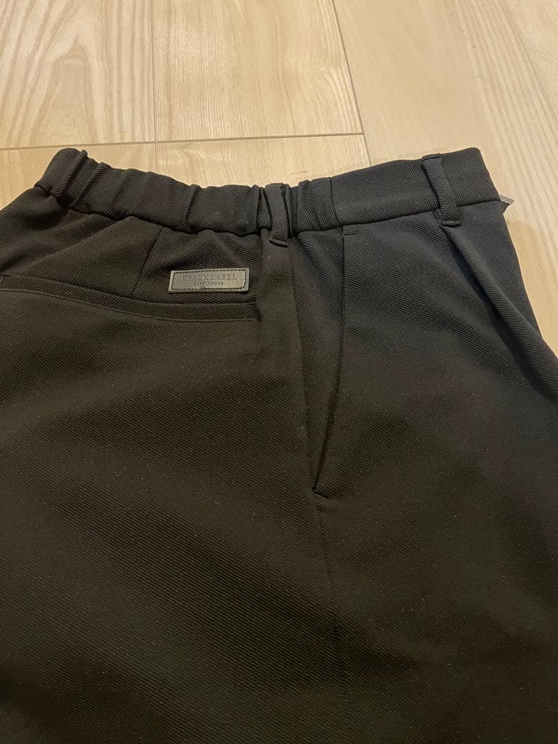 BLACK LABEL シャドーチェックニットとワイドパンツのセット