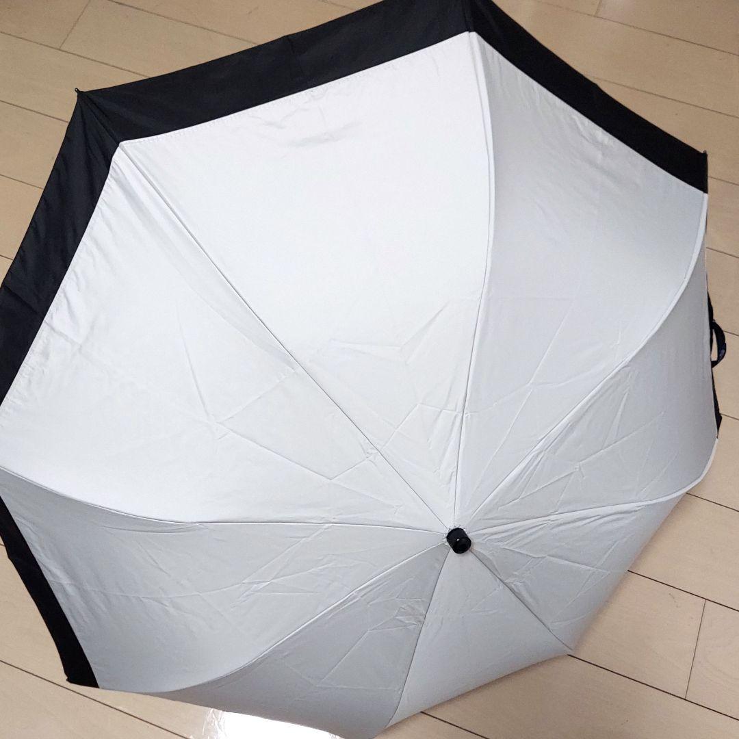 芦屋ロサブラン日傘 2段折りミドル コンビ 55cm 曲がり手元