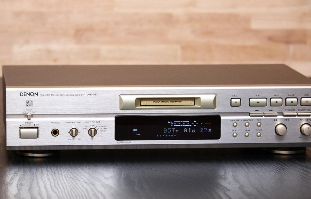 DENON DMD-800　MDプレーヤー/レコーダー　 日本製　ゴールド