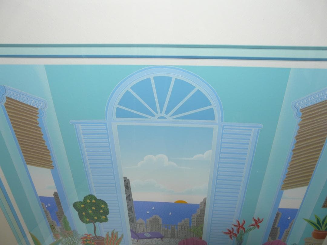 真作　トーマスマックナイト　シカゴモーニング　直筆サイン入　シルクスクリーン